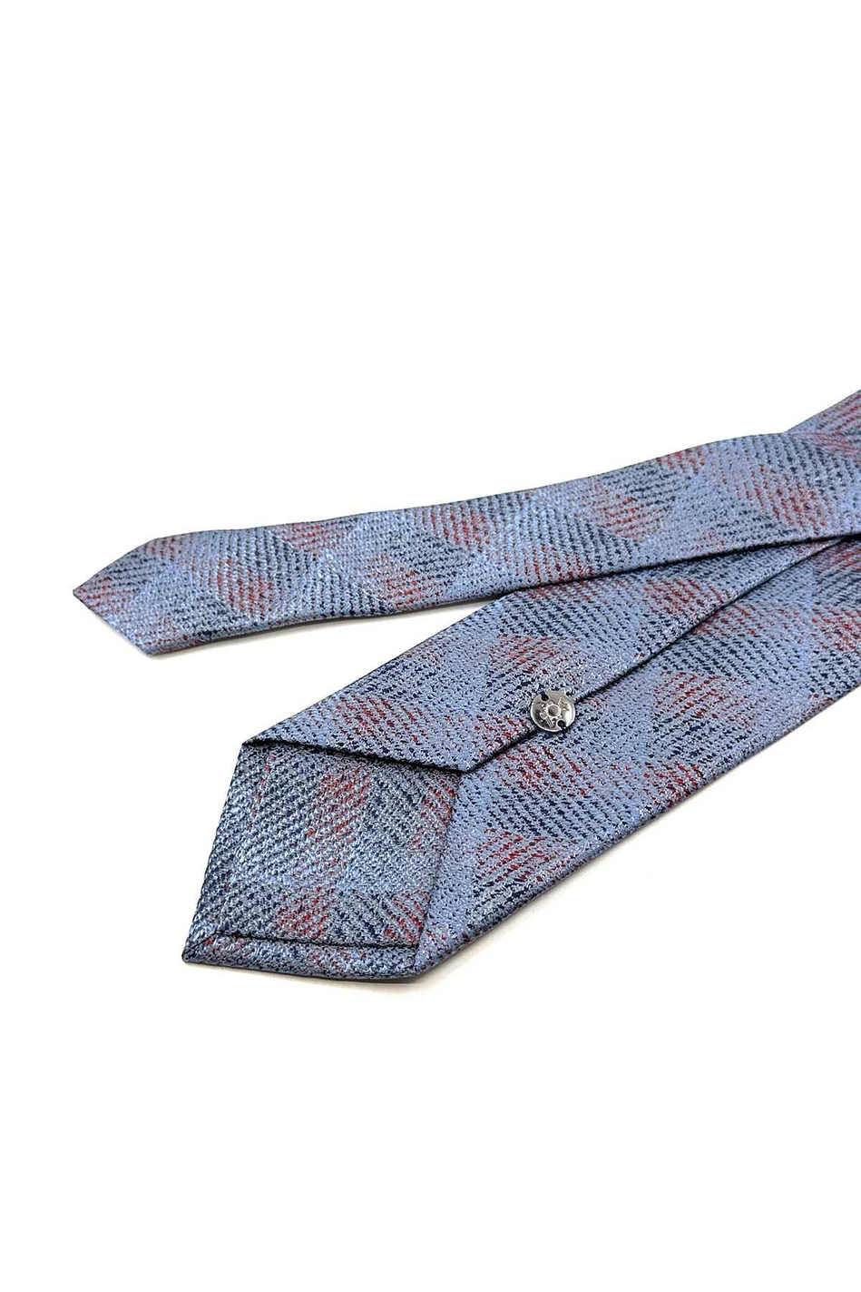 Mavi Kum Desen Mendilli Klasik Kravat KK12510