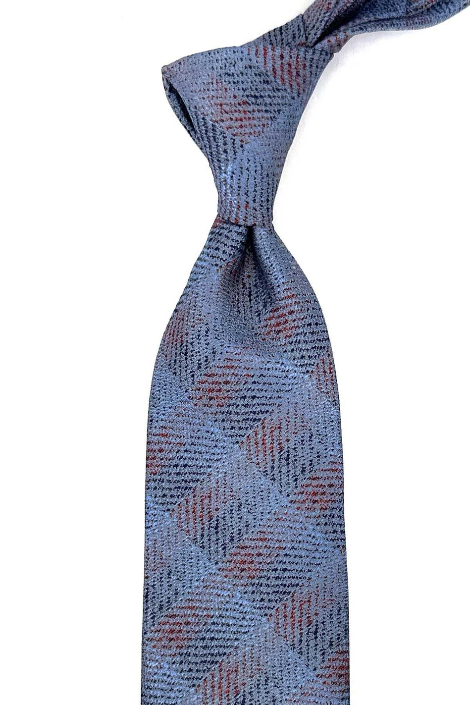 Mavi Kum Desen Mendilli Klasik Kravat KK12510