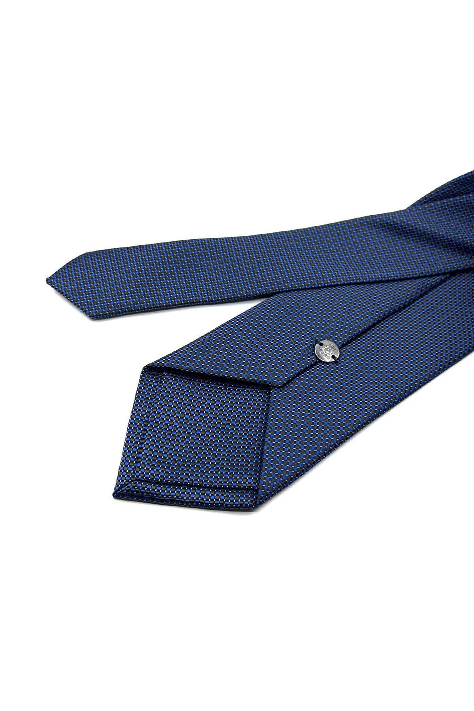 Mavi Nokta Desen Mendilli Klasik Kravat KK12564