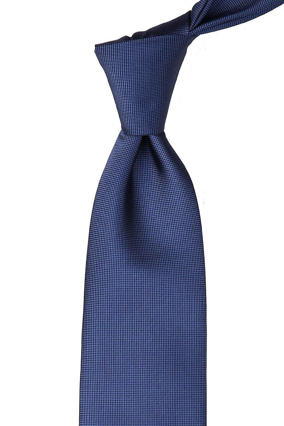 Mavi Nokta Desen Mendilli Klasik Kravat KK4153
