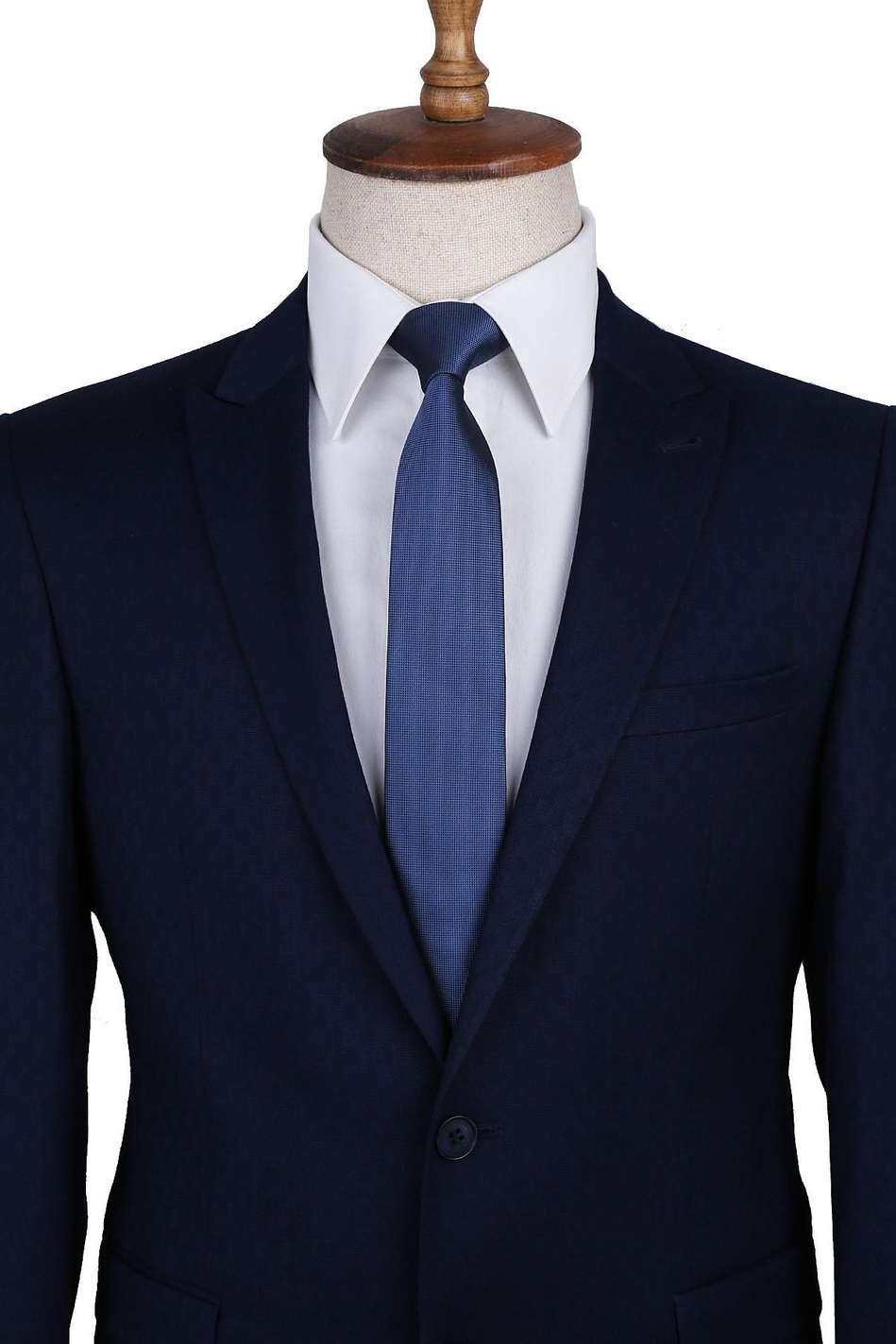 Mavi Nokta Desen Slim Kravat SK7589