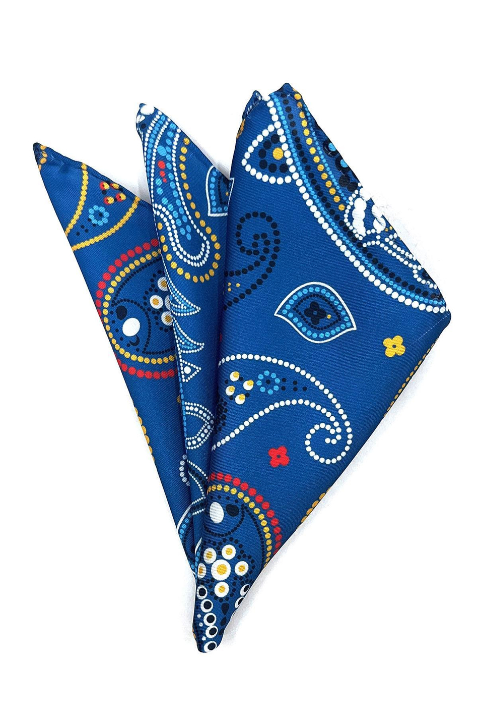 Mavi Şal Desen Erkek Cep Mendili SPS569-23