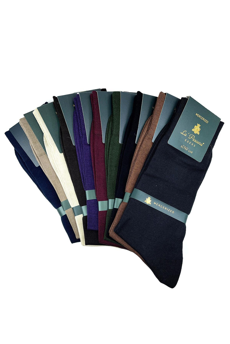 Merserize Çok Renkli Lüks 10'lu Çorap Set
