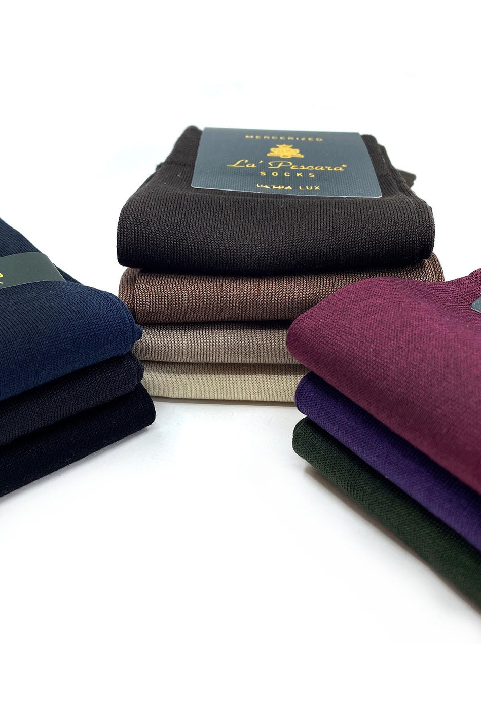 Merserize Çok Renkli Lüks 10'lu Çorap Set