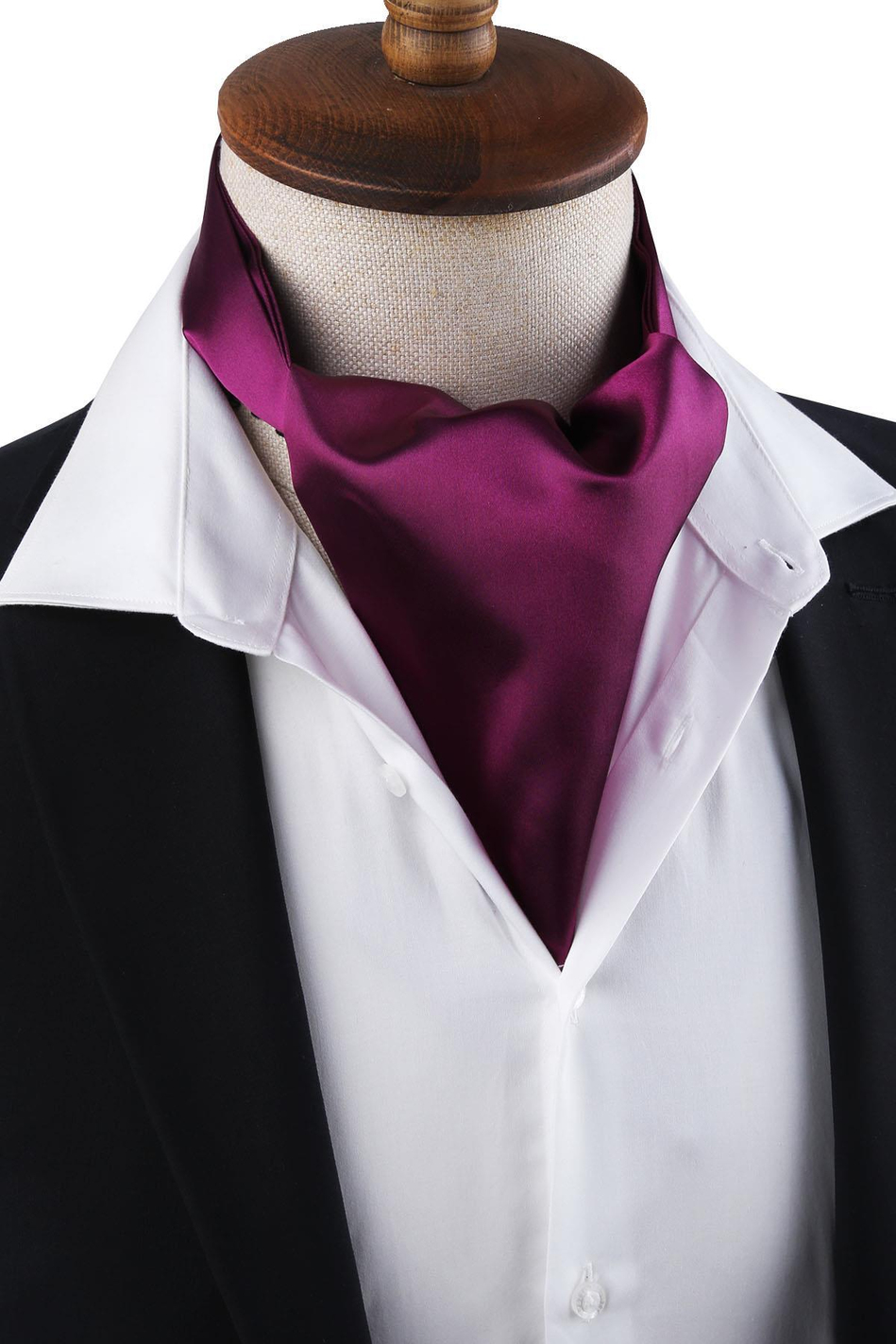 Mor Düz Ascot Fular K576