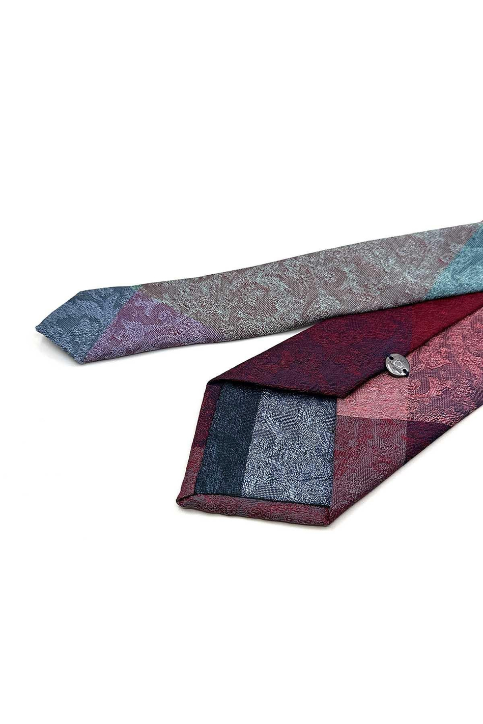 Motif Desen Çok Renkli Patchwork Klasik Kravat KK13385