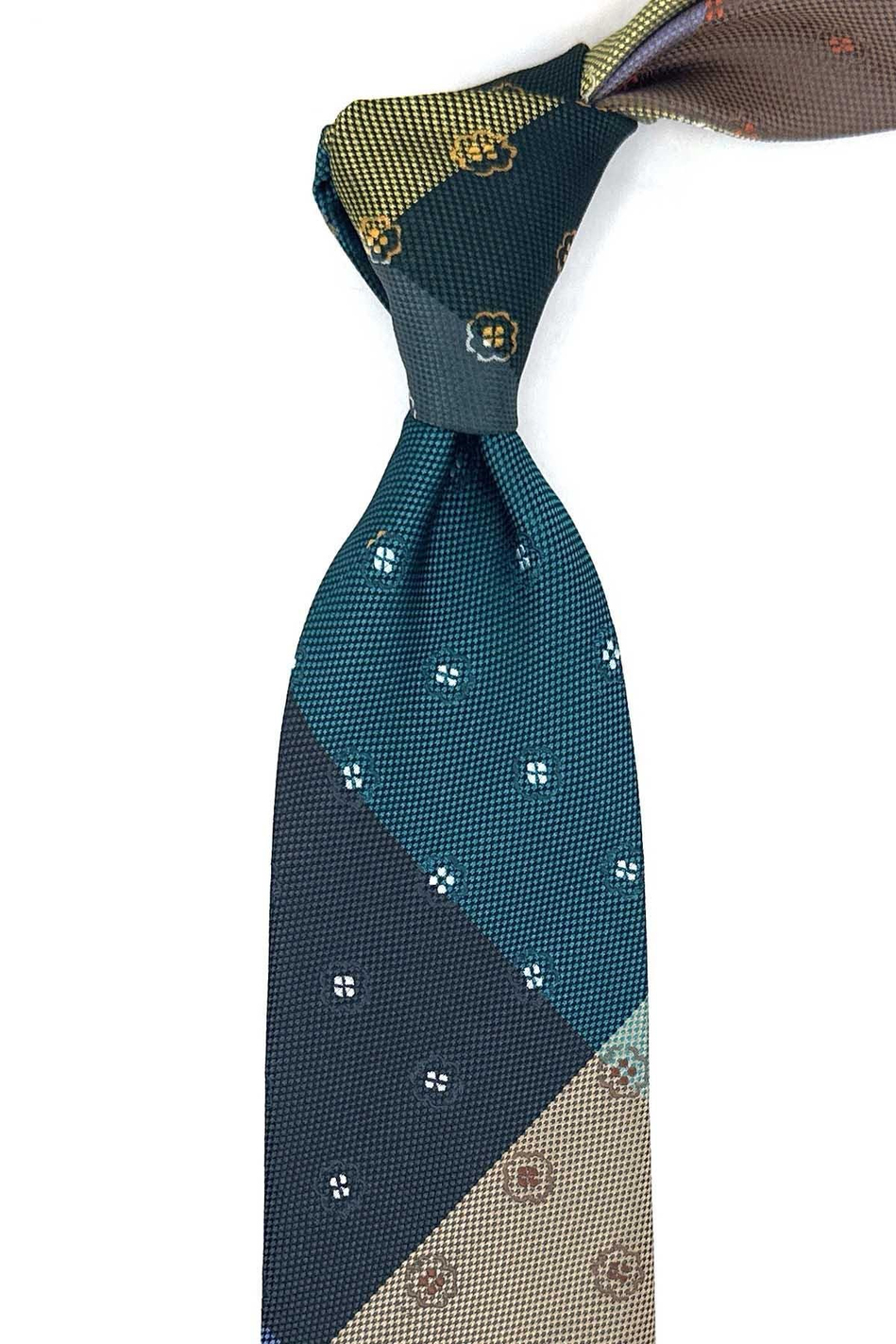 Motif Desen Çok Renkli Patchwork Klasik Kravat KK12157