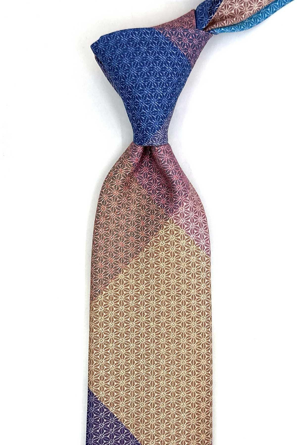 Motif Desen Çok Renkli Patchwork Klasik Kravat KK13380