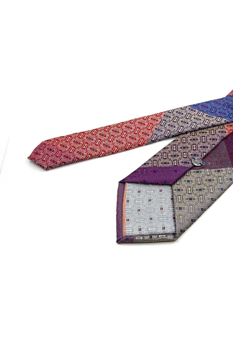 Motif Desen Çok Renkli Patchwork Klasik Kravat KK13371