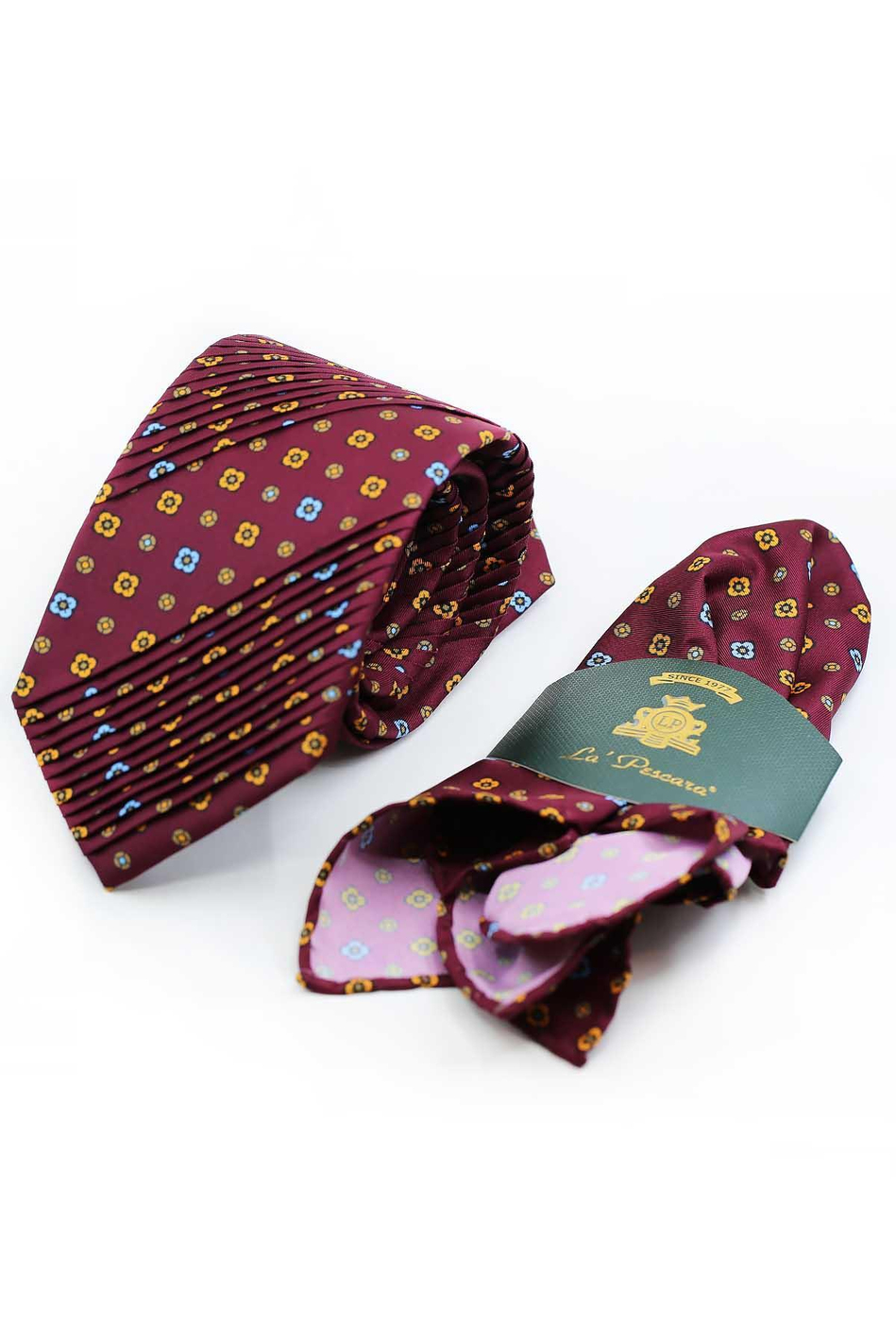 Murazzorotto Style Bordo Küçük Desen Piliseli Kravat CRK95