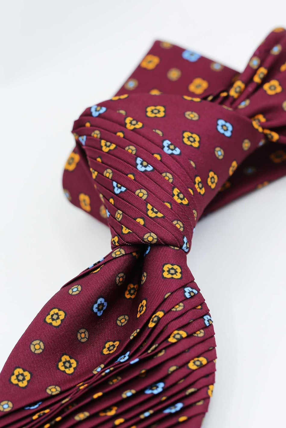 Murazzorotto Style Bordo Küçük Desen Piliseli Kravat CRK95