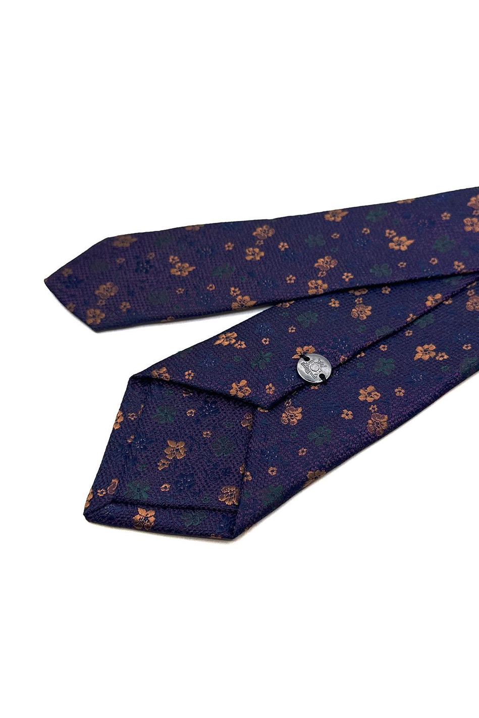 Mürdüm Çiçek Desen İnce Kravat SK7940