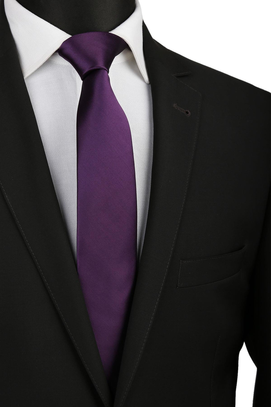 Mürdüm Düz Slim Kravat SK4517