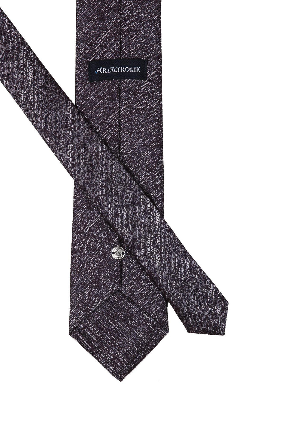 Mürdüm Kum Desen Mendilli Klasik Kravat KK10439