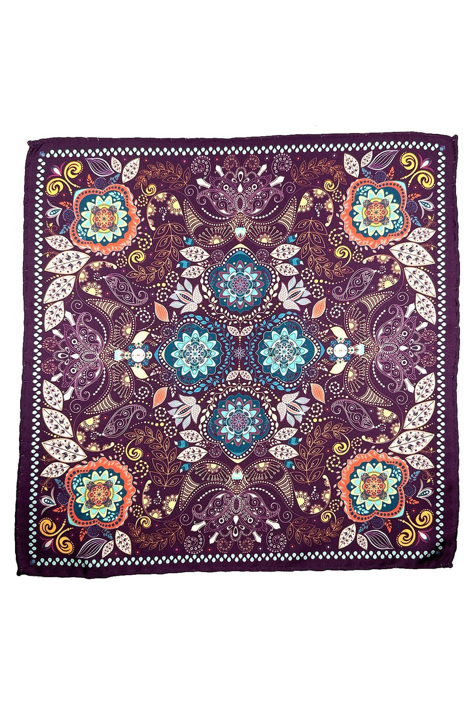 Mürdüm Motif Desen Erkek Cep Mendili SPS627-106