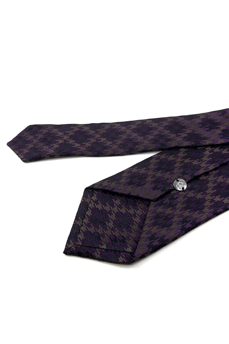 Mürdüm Motif Desen Mendilli Klasik Kravat KK12026