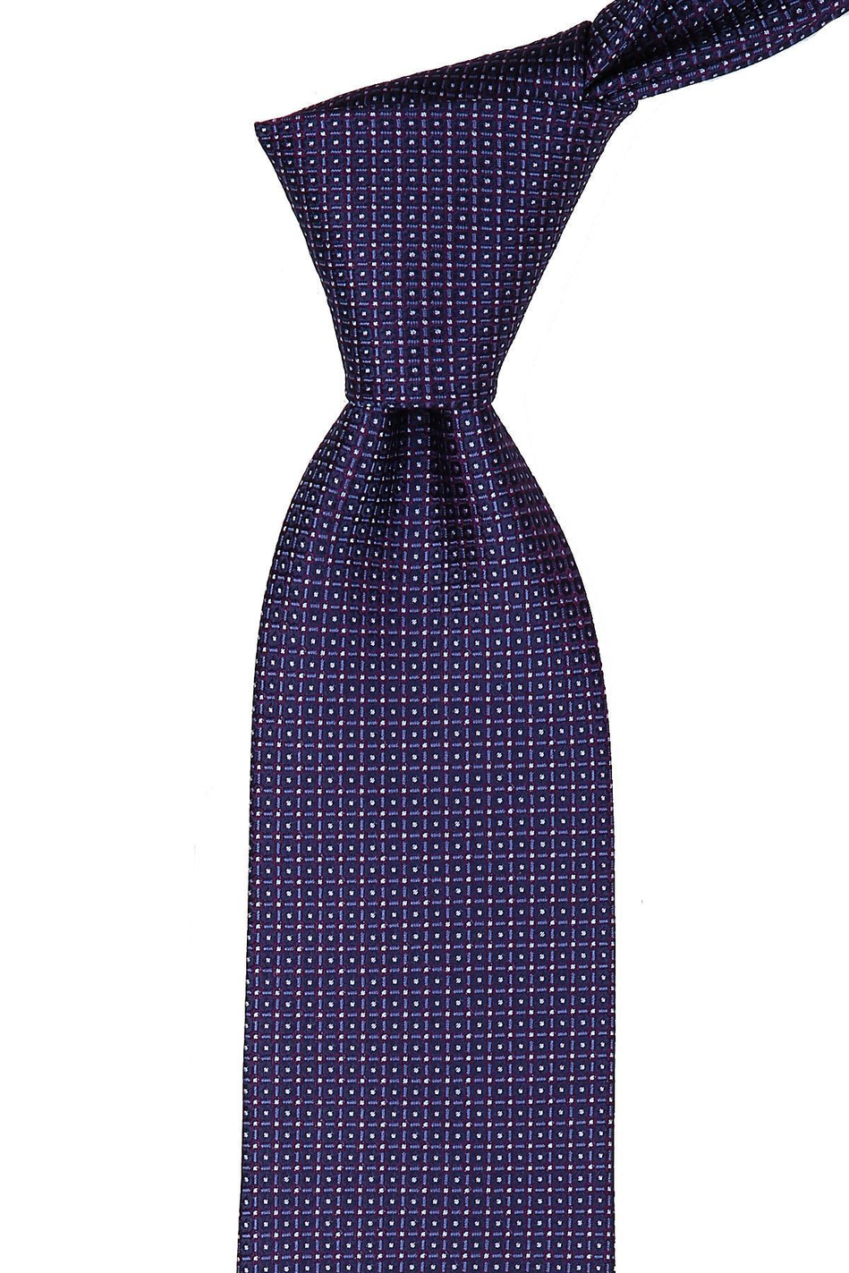 Mürdüm Nokta Desen Mendilli Klasik Kravat KK9378