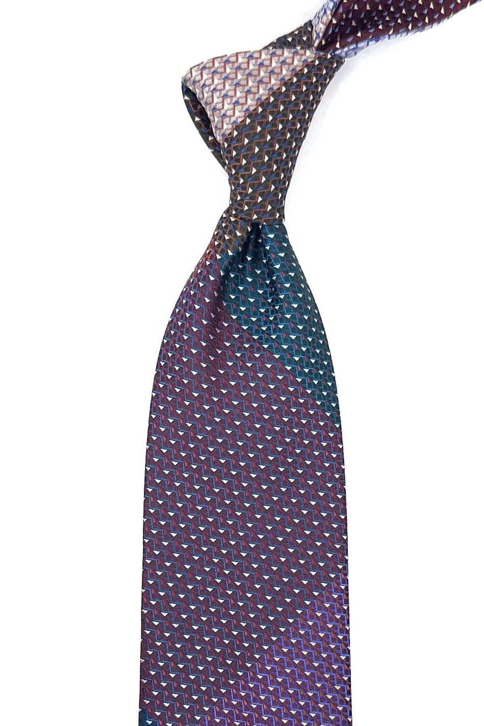 Nokta Desen Çok Renkli Patchwork Klasik Kravat KK12181