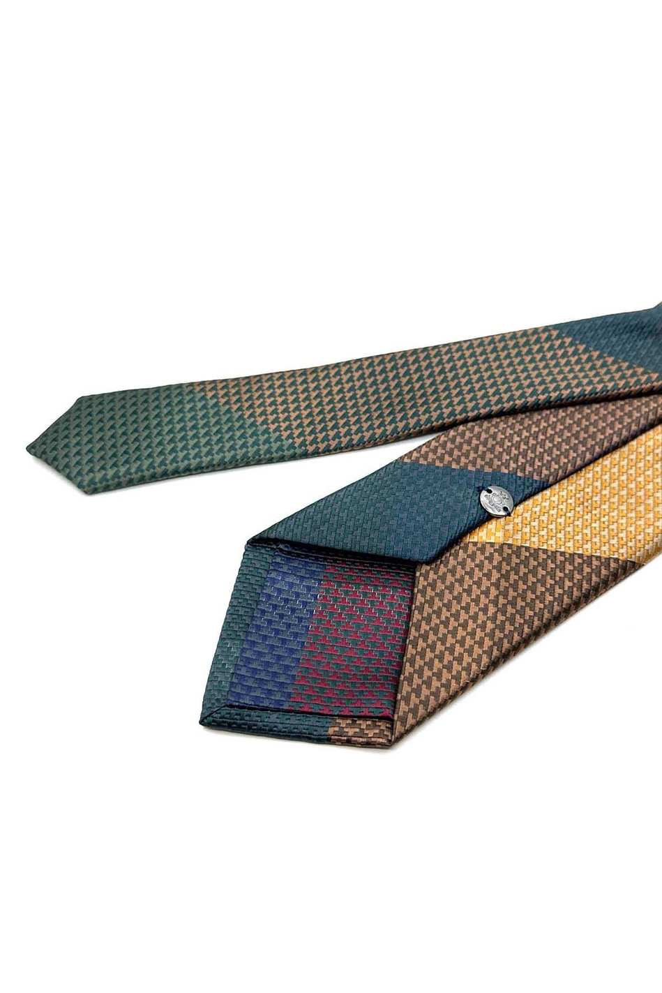 Nokta Desen Çok Renkli Patchwork Klasik Kravat KK12774