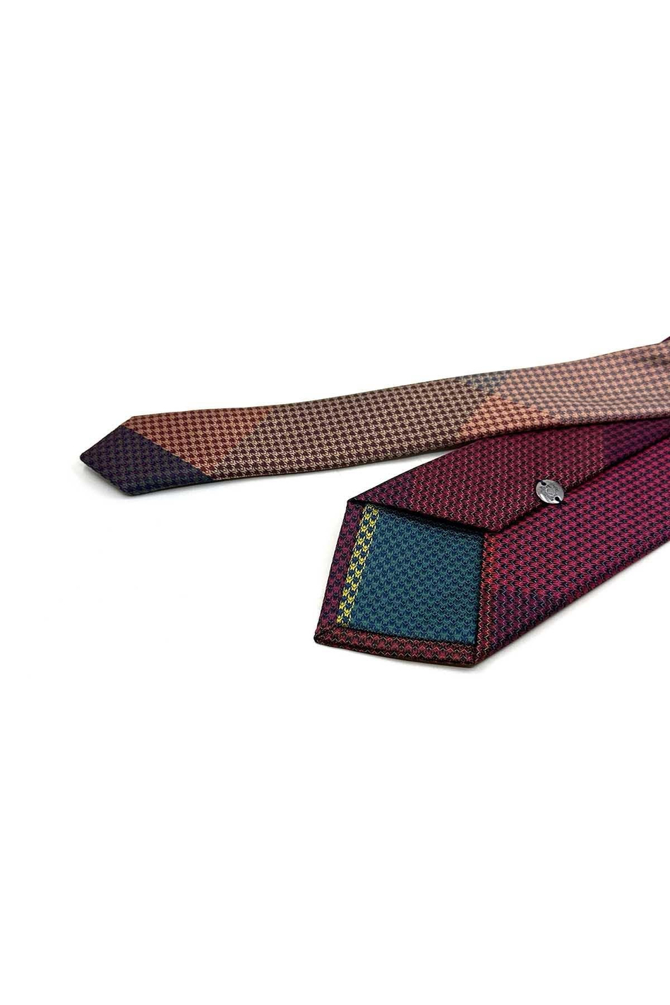 Nokta Desen Çok Renkli Patchwork Klasik Kravat KK13398