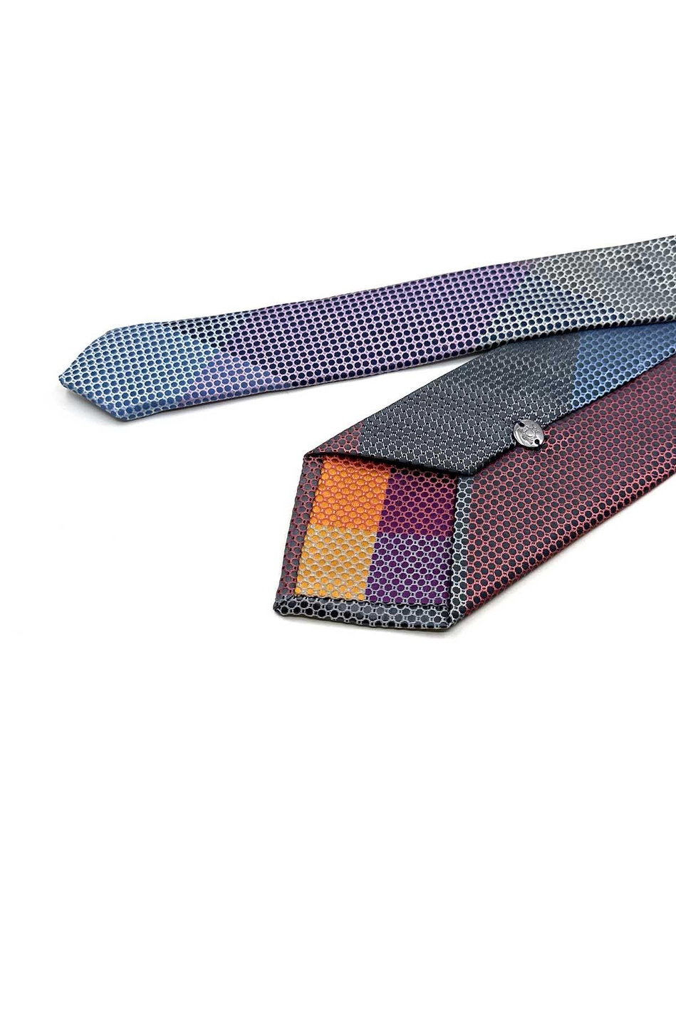 Nokta Desen Çok Renkli Patchwork Klasik Kravat KK13396