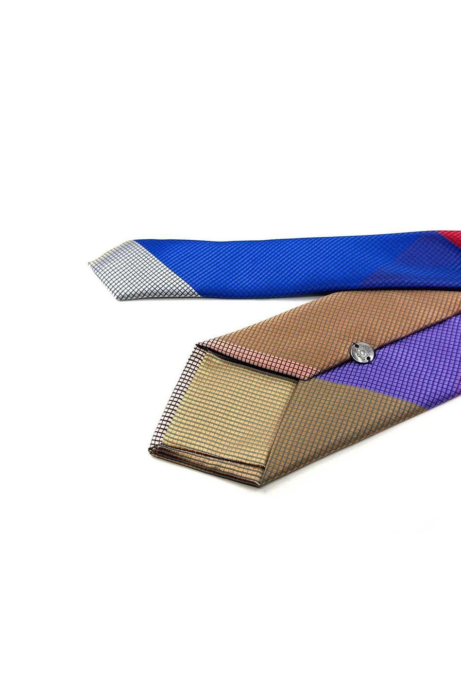 Nokta Desen Çok Renkli Patchwork Kravat KK13246