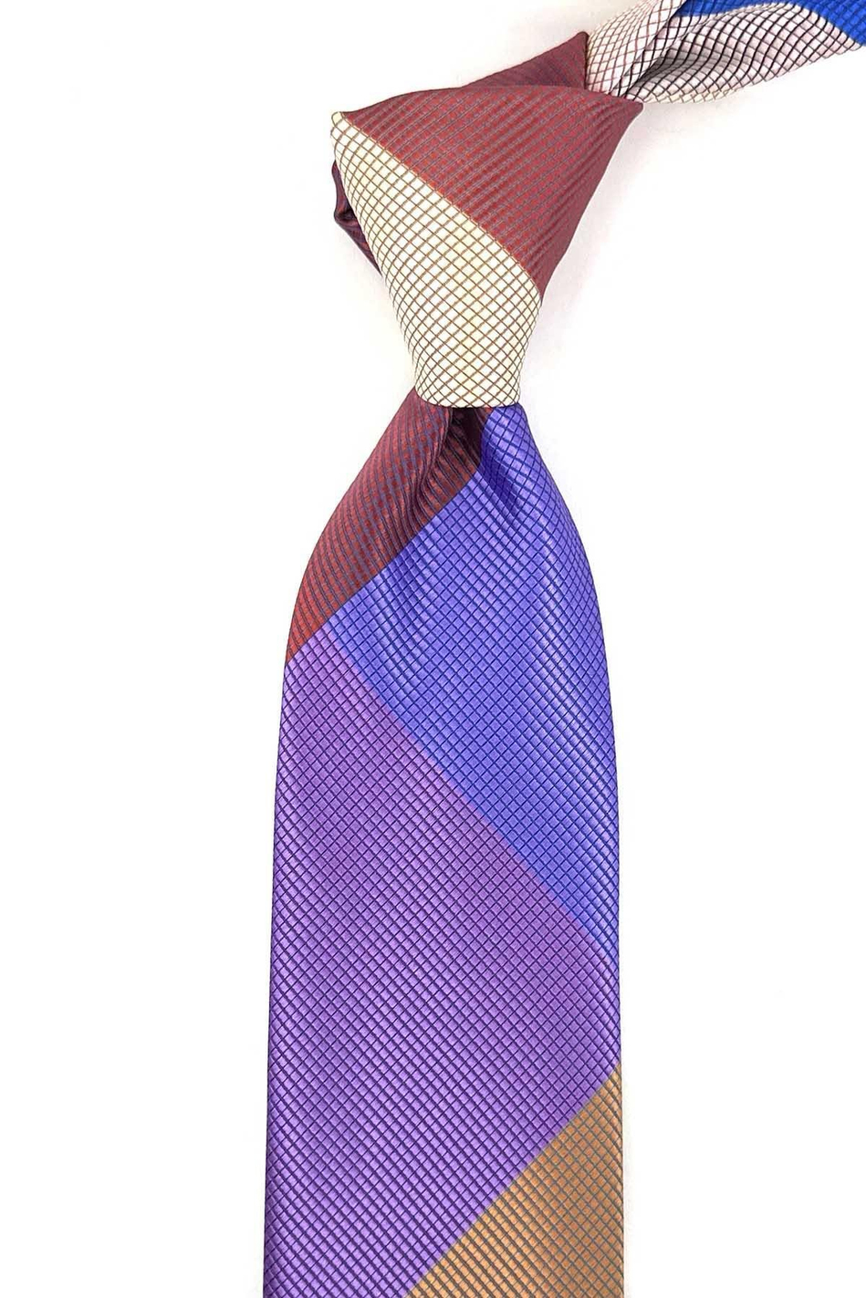 Nokta Desen Çok Renkli Patchwork Kravat KK13246