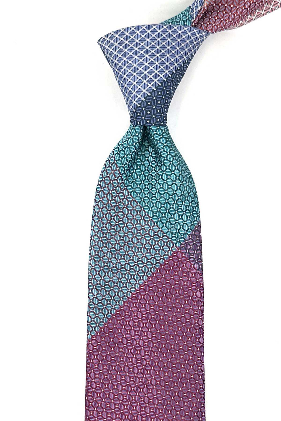 Nokta Desen Çok Renkli Patchwork Kravat KK13237