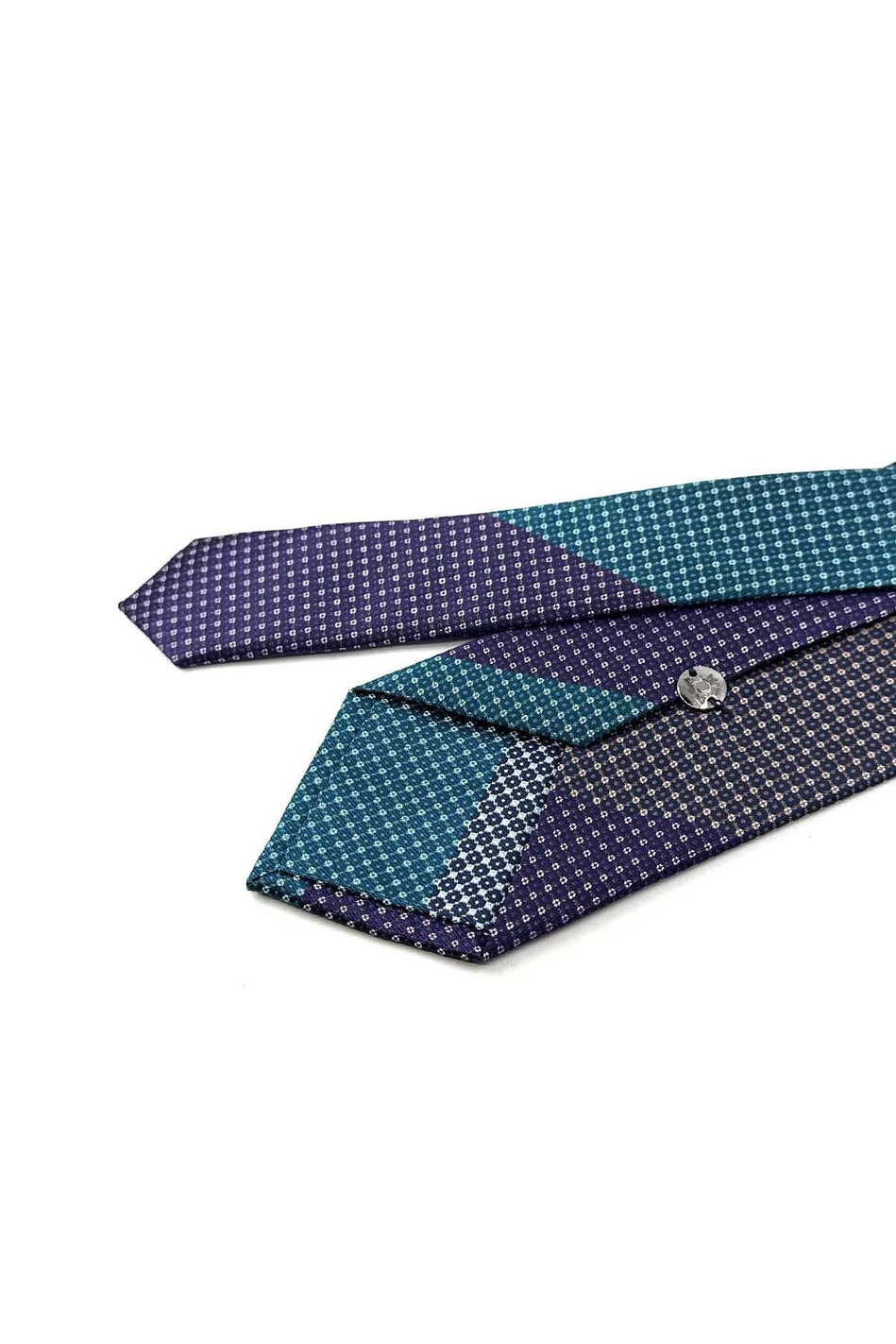 Nokta Desen Çok Renkli Patchwork Kravat KK13281