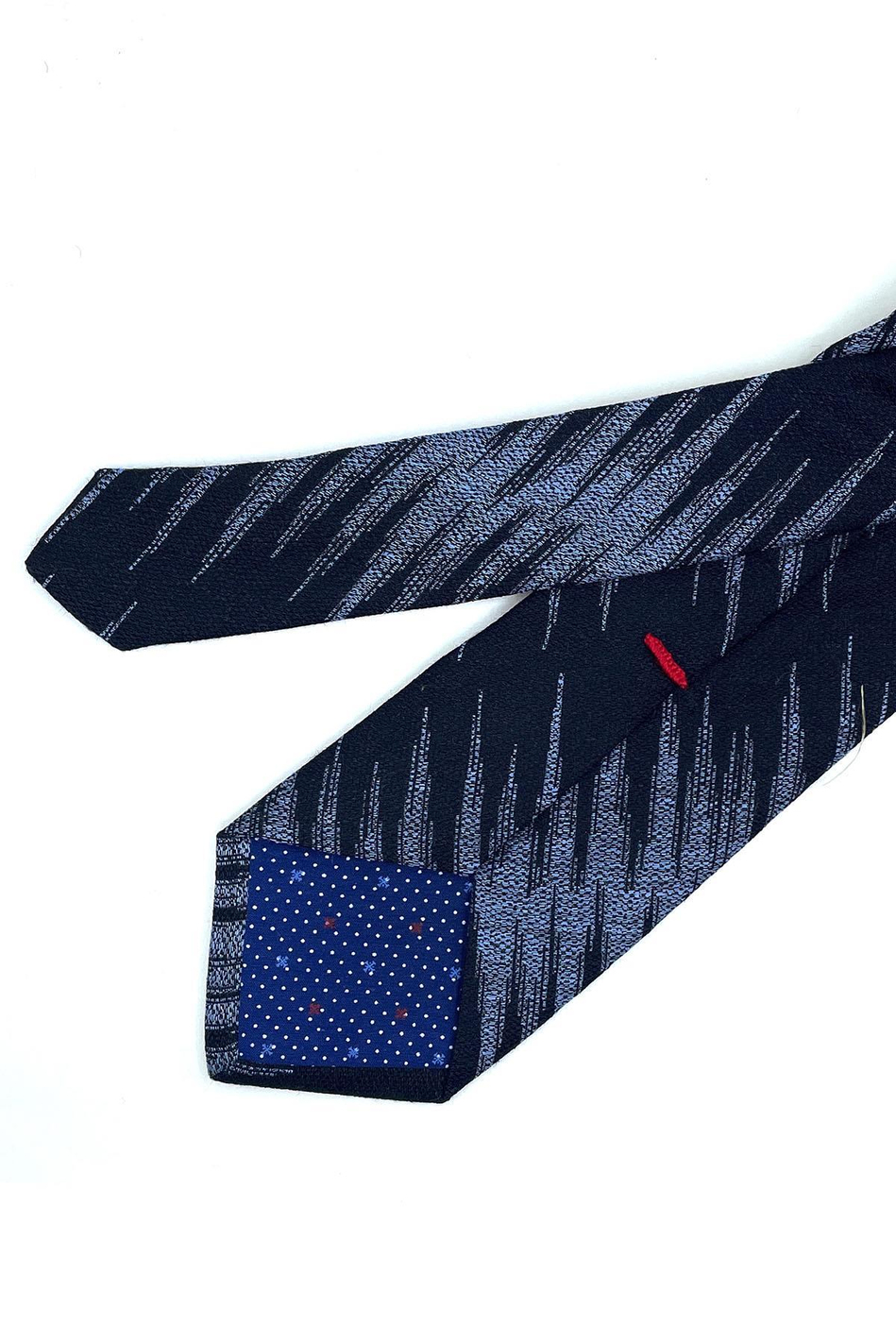 Ottogono Style Lacivert - Lila Motif Desen İtalyan İpek Kravat İK1204