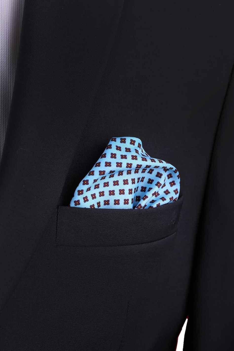 Pagliara Style Mavi Küçük Desen Piliseli Kravat CRK96