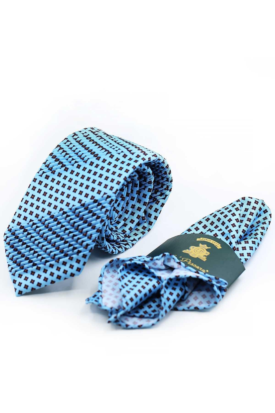 Pagliara Style Mavi Küçük Desen Piliseli Kravat CRK96