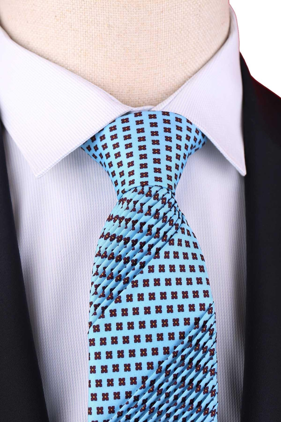 Pagliara Style Mavi Küçük Desen Piliseli Kravat CRK96