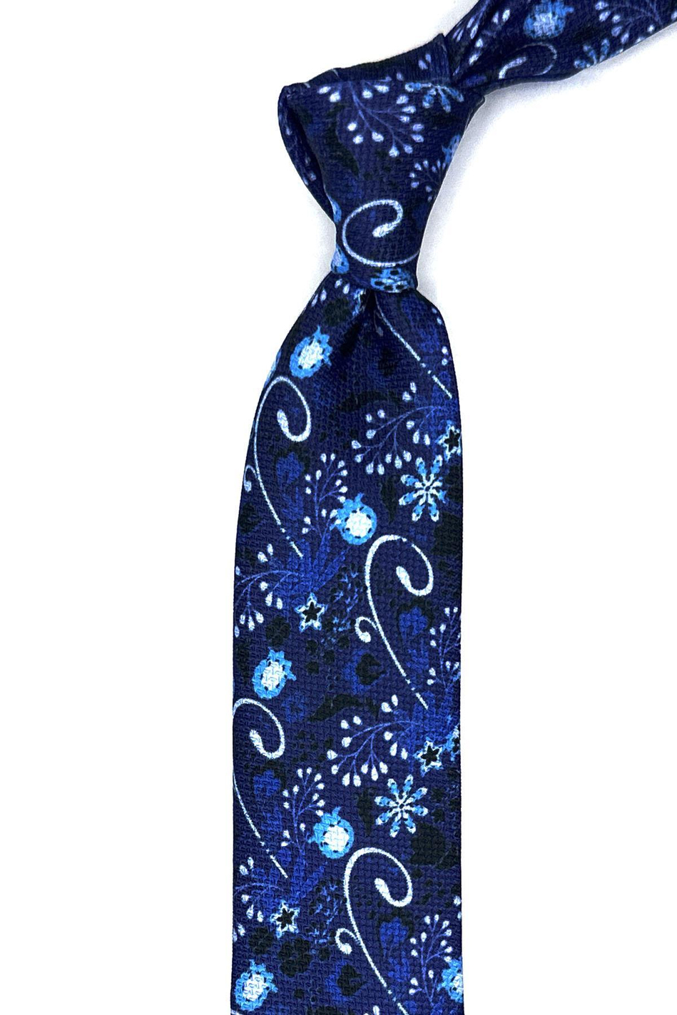 Parlement Çiçek Desen İnce Kravat SK7884