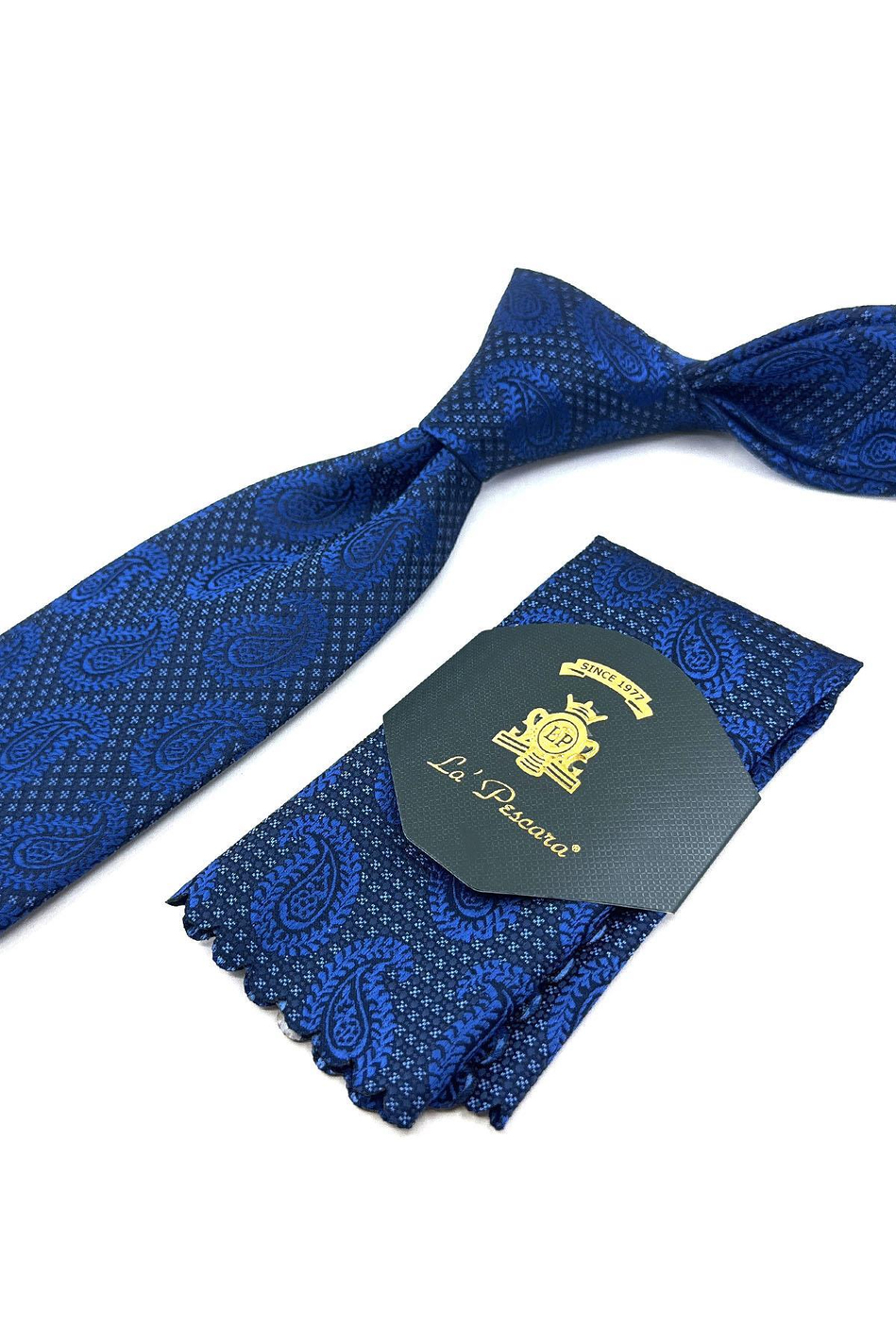 Parlement Şal Desen Mendilli Klasik Kravat KK11882
