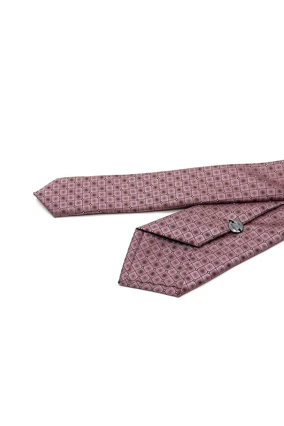 Pembe Kare Desen Slim Kravat SK7977