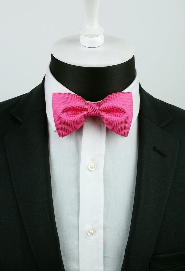 Pembe Kendinden Desenli Papyon P479