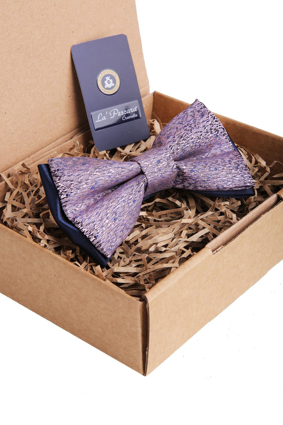 Pembe - Lacivert Kum Desen Papyon P960