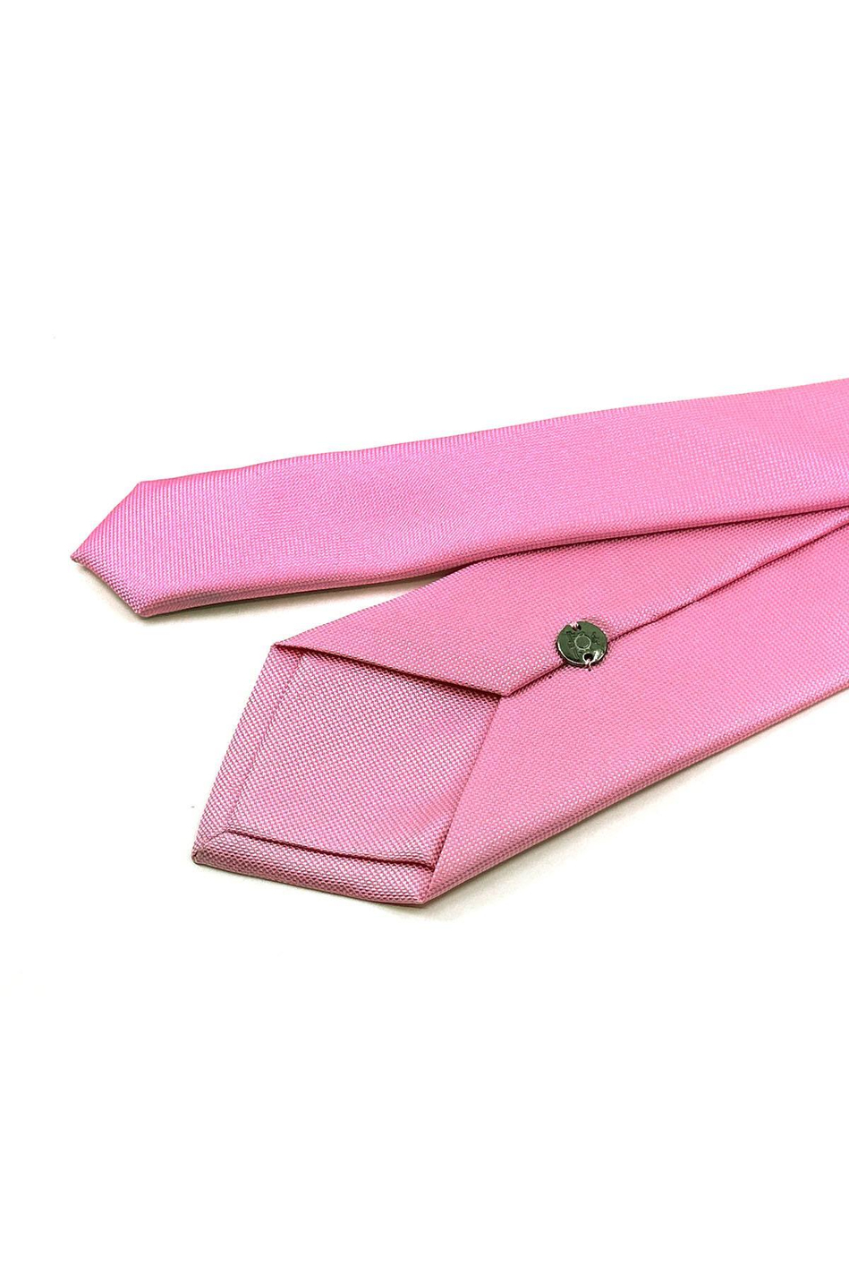 Pembe Nokta Desen Mendilli Klasik Kravat KK12066