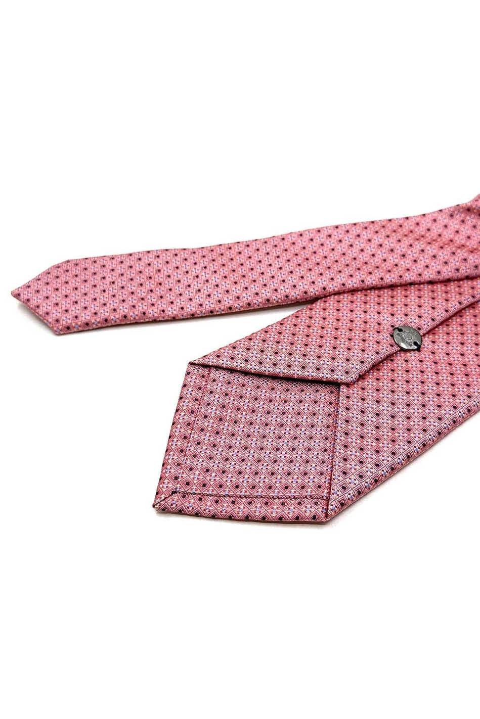 Pembe Nokta Desen Mendilli Klasik Kravat KK12899