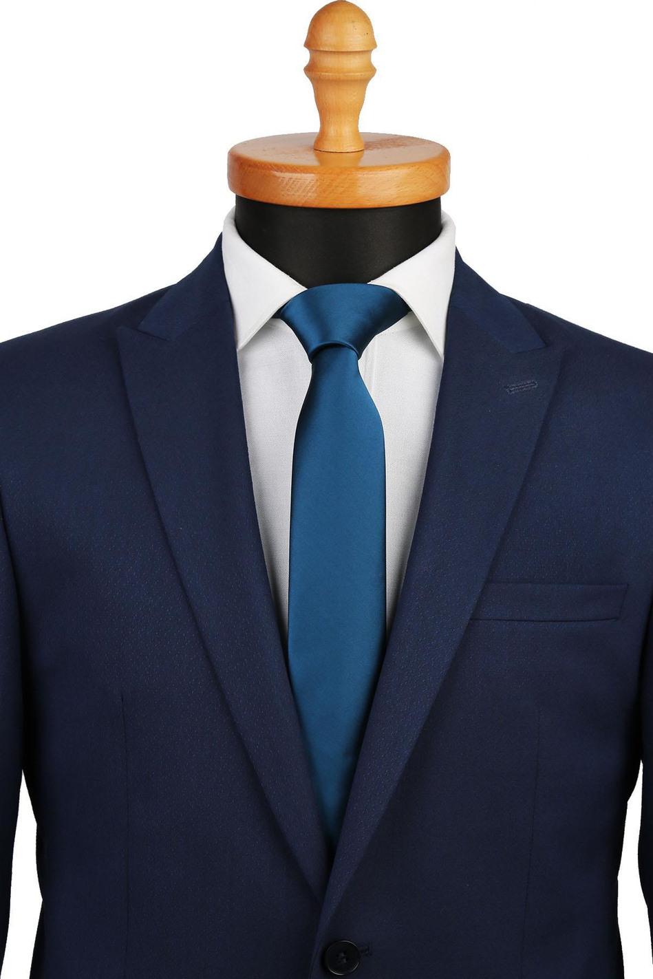 Petrol Mavisi Saten Slim Kravat ST4012