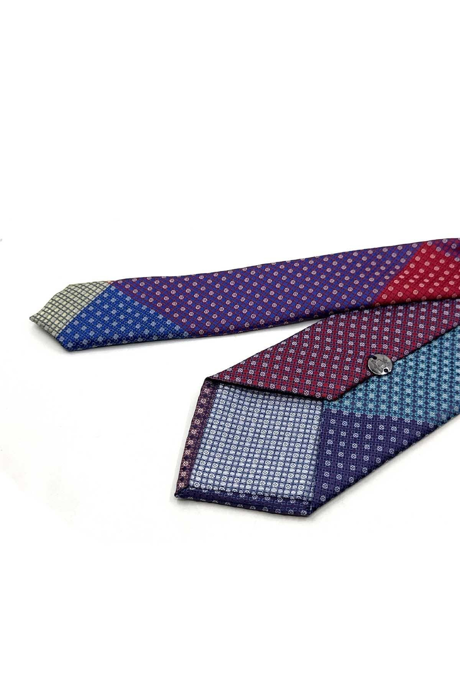 Puantiye Desen Patchwork Klasik Kravat KK13813