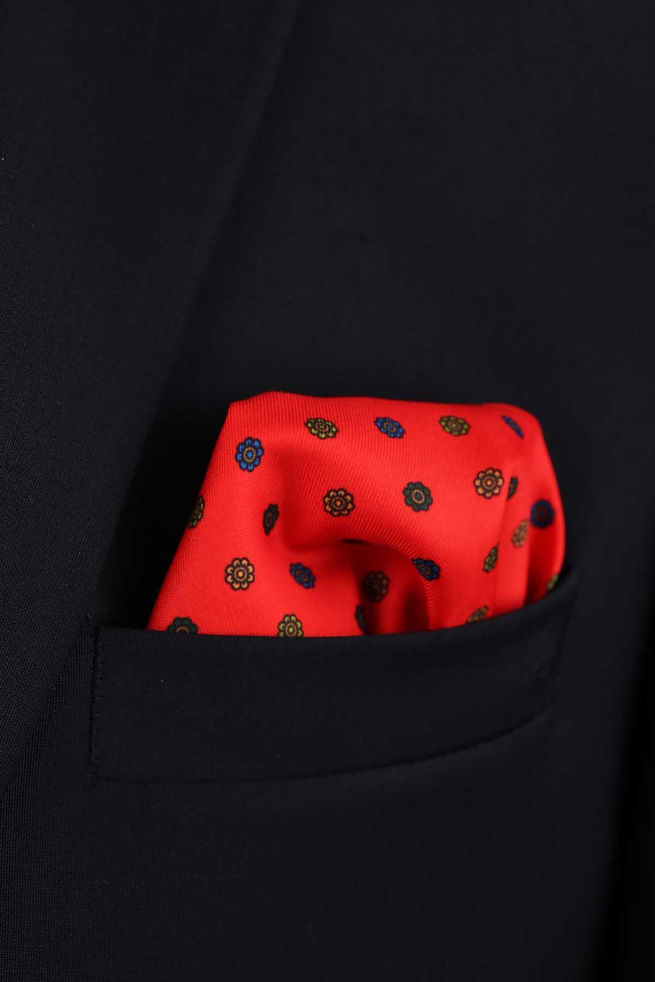 Romitello Style Kırmızı Küçük Desen Piliseli Kravat CRK91