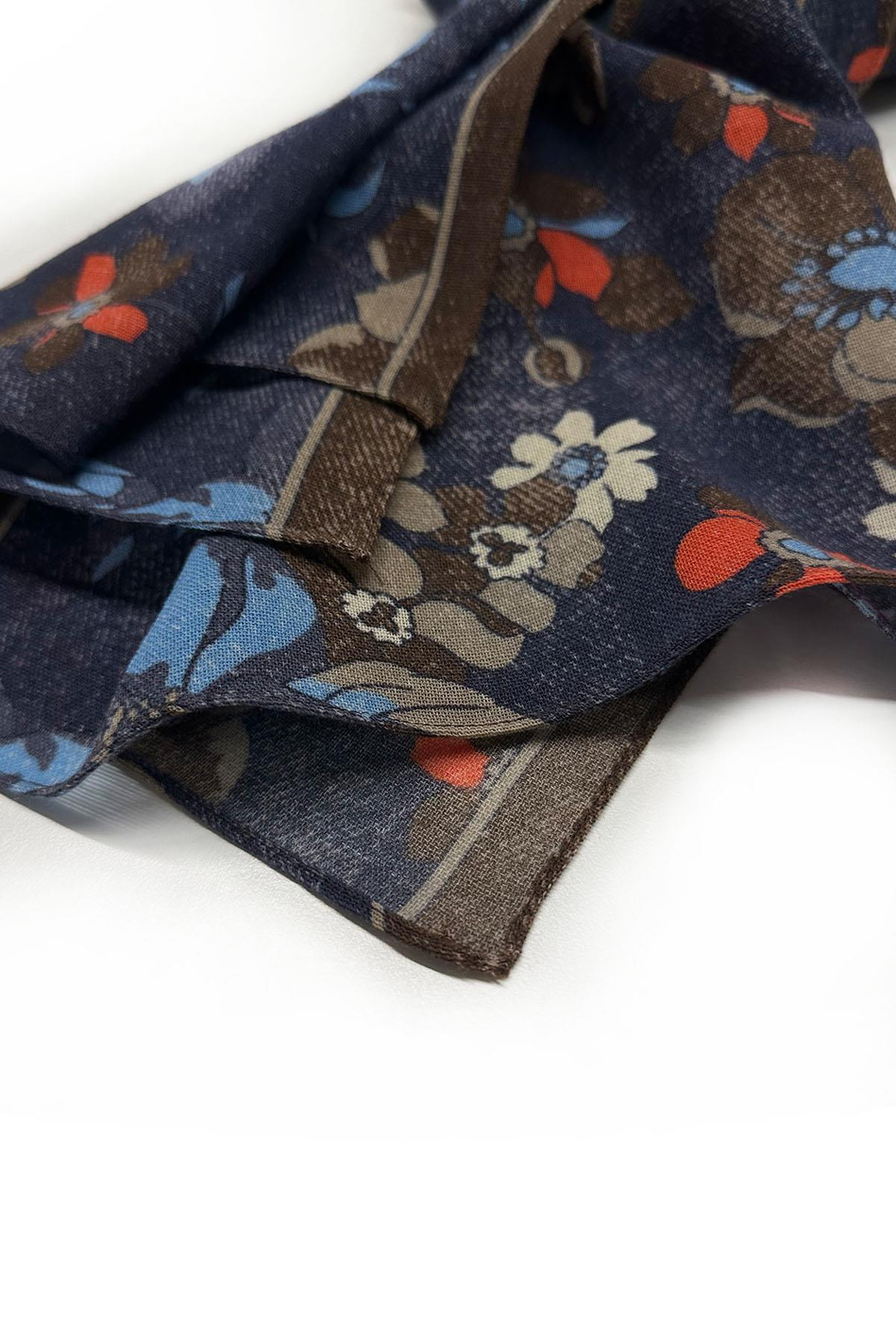 Rowley Style Lacivert Wool Kaşkol K475