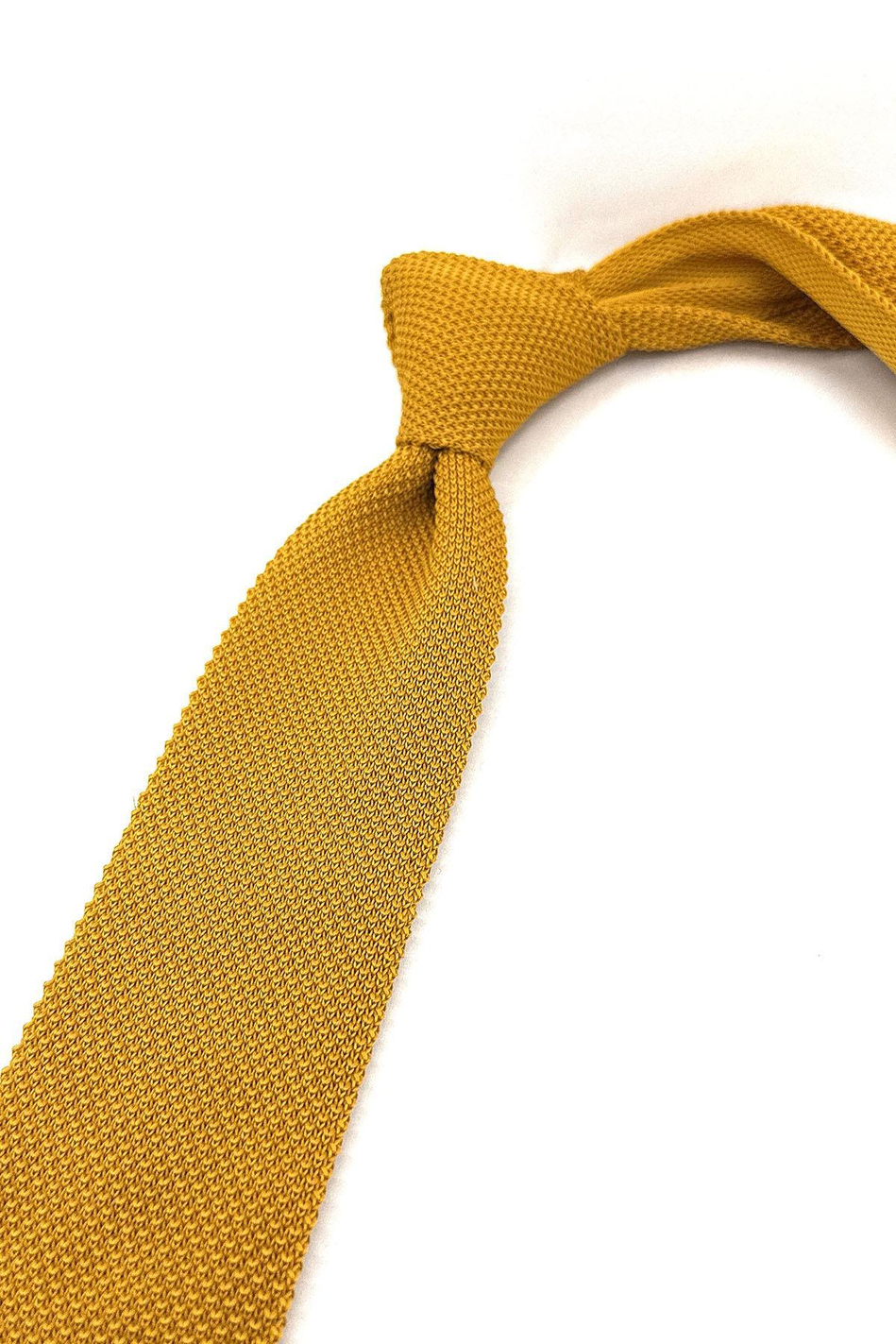 Safran Düz Örgü Kravat ÖR8349