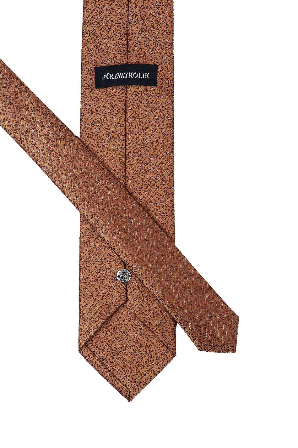 Safran Kum Desen Mendilli Klasik Kravat KK10387