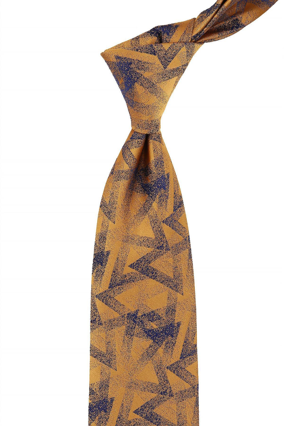 Safran Motif Desen Mendilli Klasik Kravat KK10838