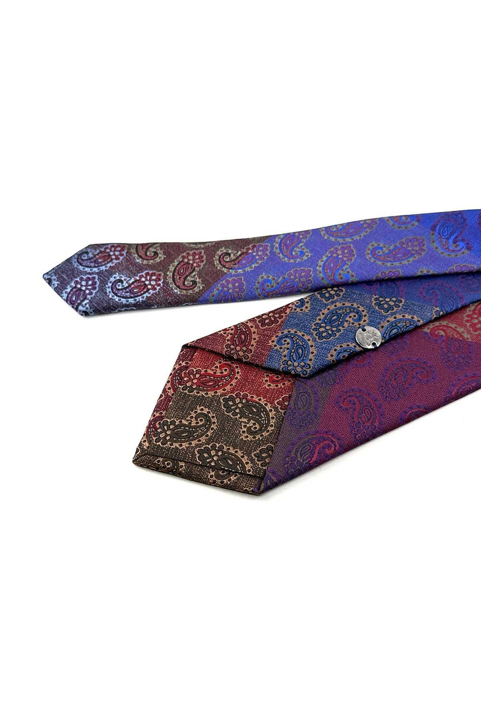 Şal Desen Çok Renkli Patchwork Kravat KK13272