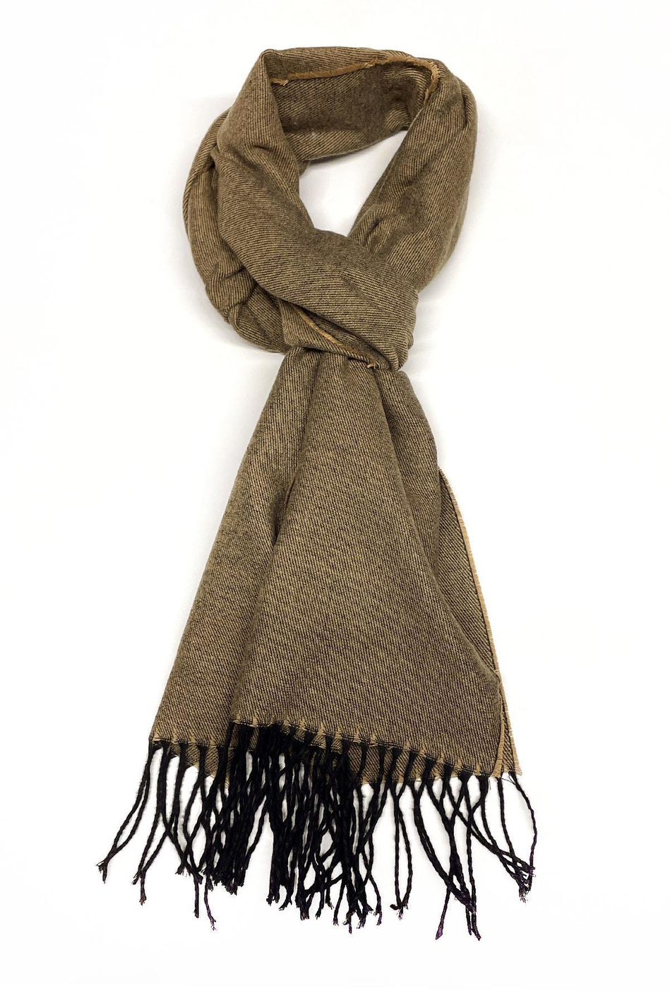 Sarı Çift Taraflı Erkek Kaşkol K402