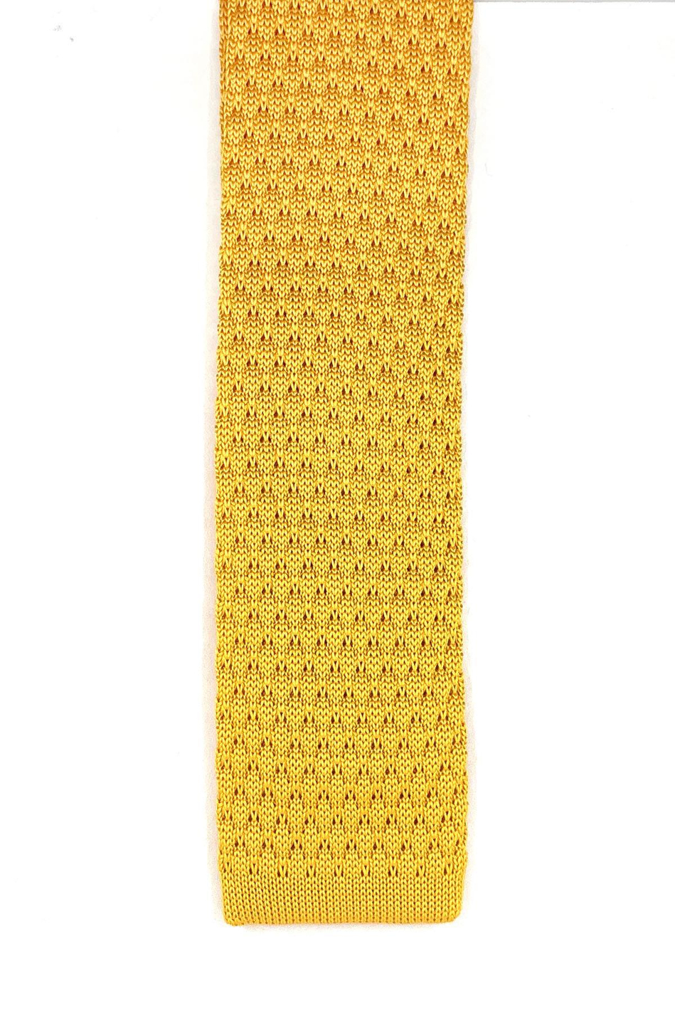 Sarı Düz Örgü Kravat ÖR8330
